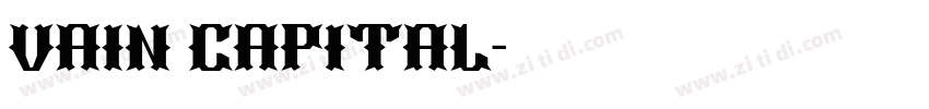Vain Capital字体转换